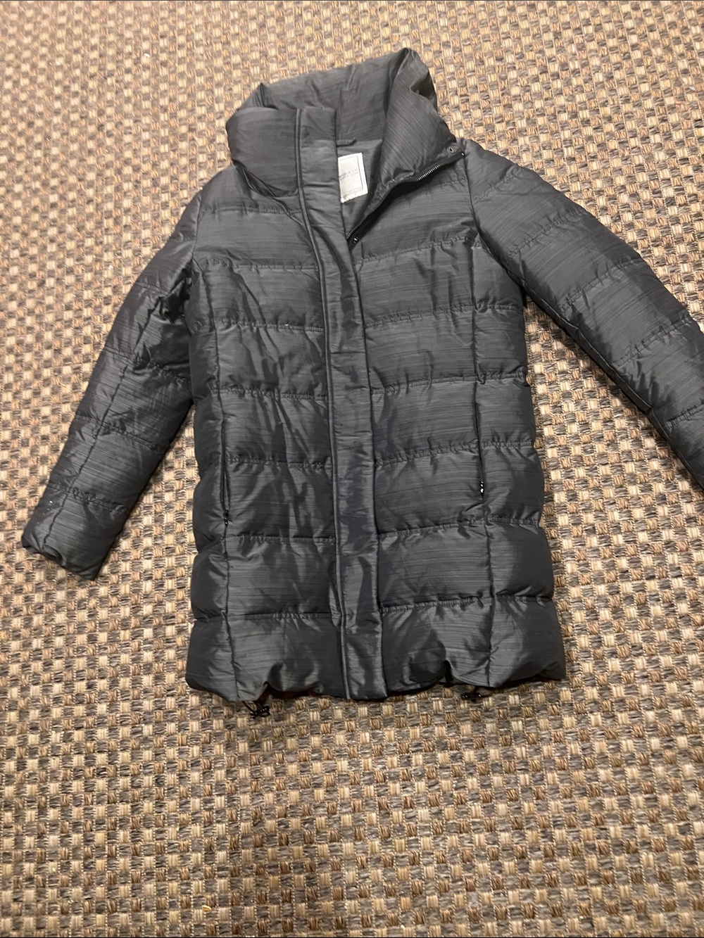 Lorna Jane Black Quilted Puffer Coat for ladies small